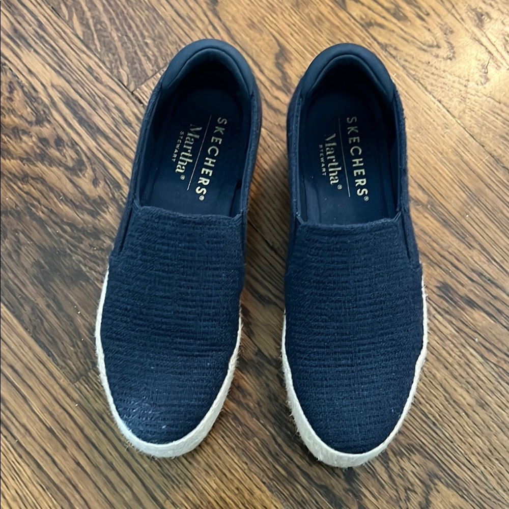 Skechers Navy Slip-On Shoes